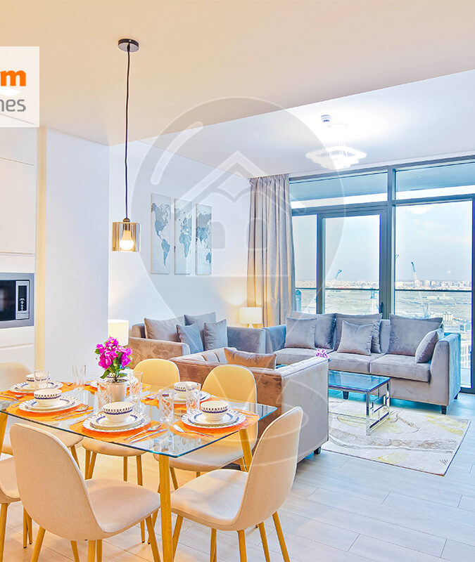 Newly Furnished 2 BR with Canal View in Dubai Creek Harbour, Palace Residence.