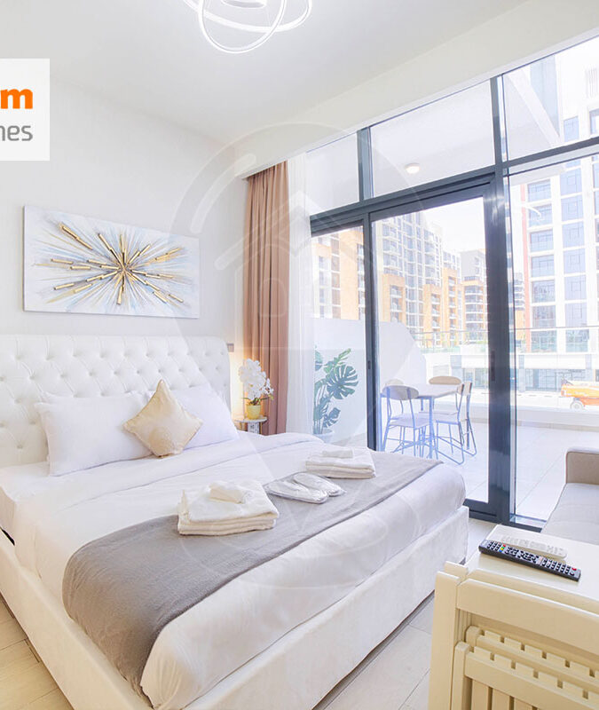 An Exquisite Fully Furnished Studio With Huge Balcony In Riviera-24, Meydan